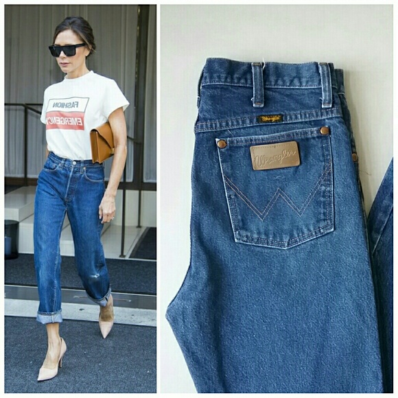 Wrangler Denim - Vintage Wrangler High Rise Distress Jeans 30"×35"